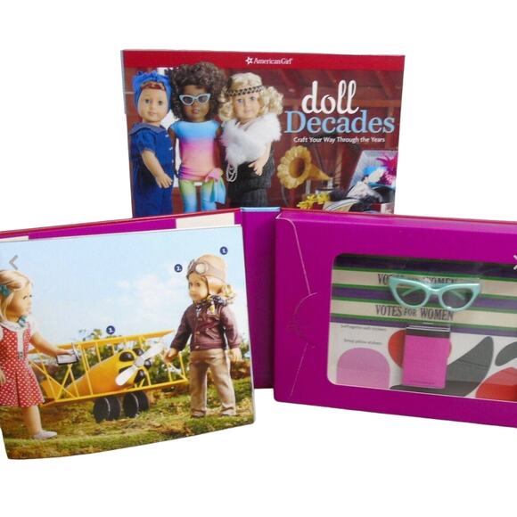 NEW 21-PC American Girl DOLL DECADES CRAFT BOOK: Craft Your Way Thru The Years - Picture 9 of 9